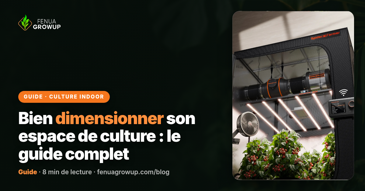 📐 Bien dimensionner son espace de culture : le guide complet