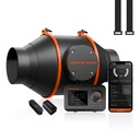 Spider Farmer - Nouveau ventilateur en ligne 4 pouces 205 CFM avec contrôleur de vitesse Port RJ12 Ventilation de culture, compatible avec le contrôleur GGS