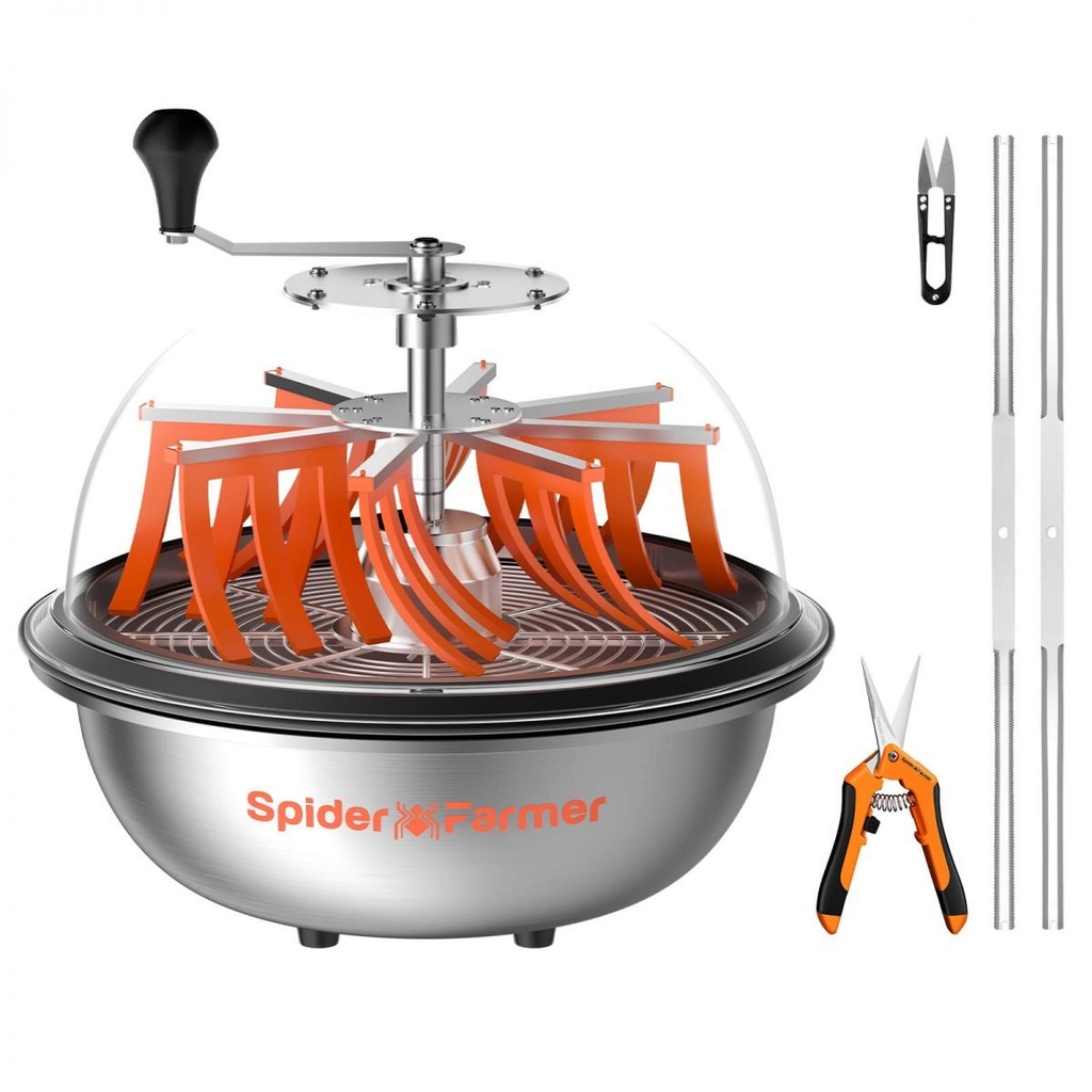 Spider Farmer - Tondeuse à bol à feuilles de bourgeons 16″