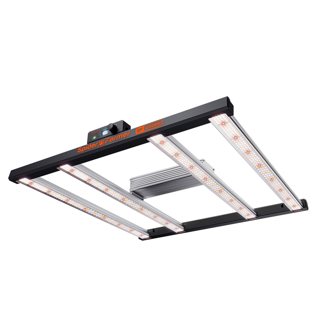 Spider Farmer - G3000 300W WiFi et Bluetooth contrôlé par application Dimmable LED à spectre complet rentable pour tente de culture 3X3