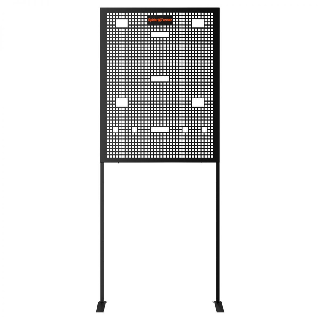 Spider Farmer - Grow Tent Gear Board – Organisateur d'équipement mural en acier avec fentes de gestion des câbles intégrées et crochets pour contrôleurs, alimentations LED