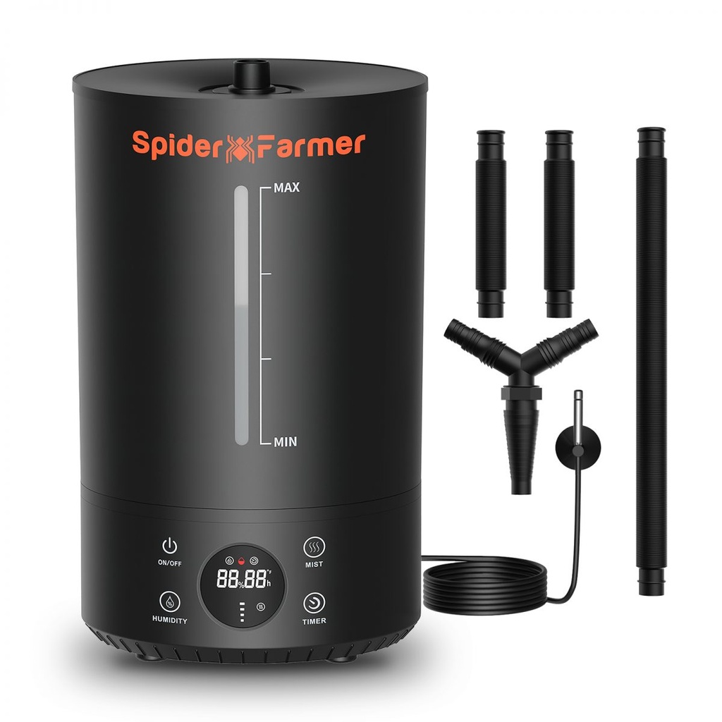 Spider Farmer Humidificateur 6L — Brume fraîche ultrasonique avec sonde