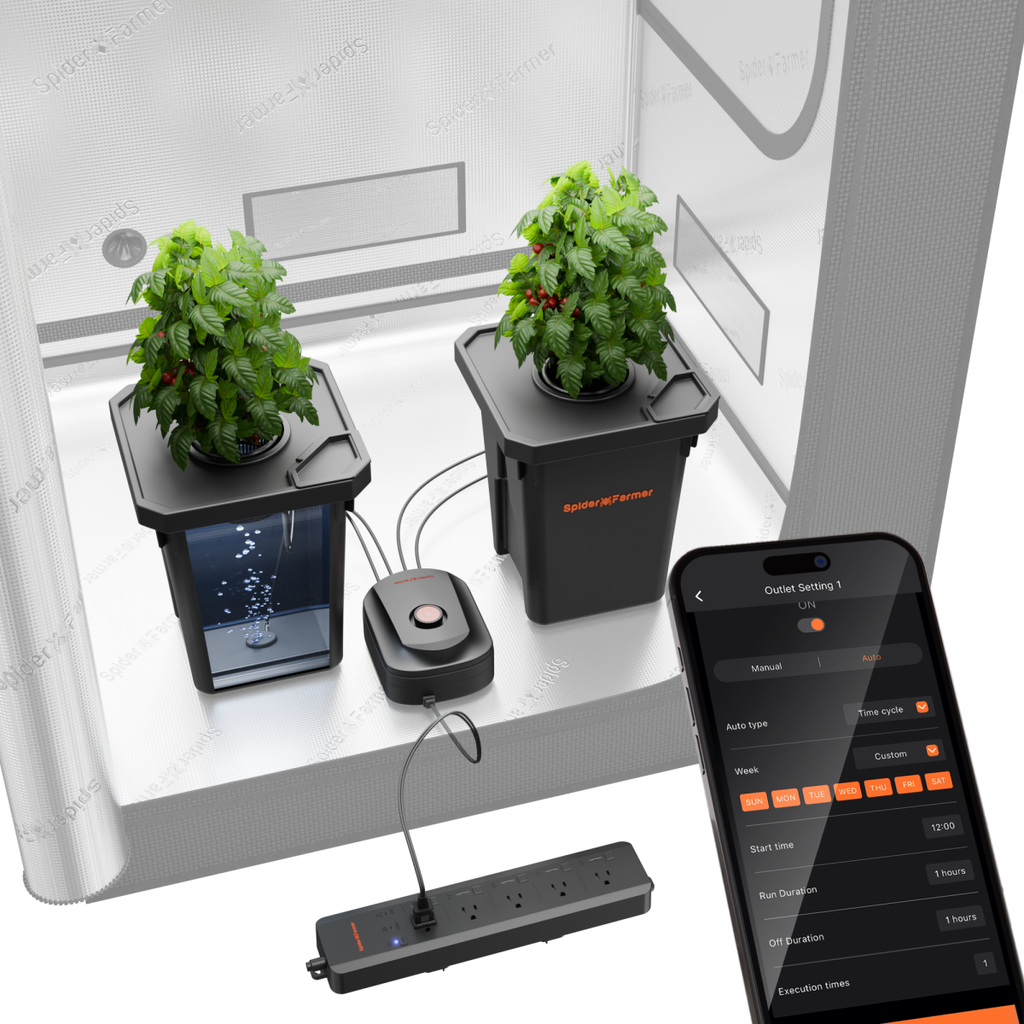 Spider Farmer Auto-Arrosage ×2 — Pots autonomes