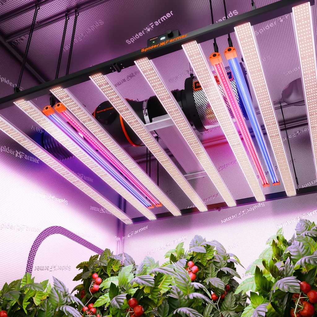 Spider Farmer - – ensemble de barres lumineuses de croissance LED UV60 et IR30 (35.4 pouces), supplément UV et infrarouge amélioré pour les plantes. 
