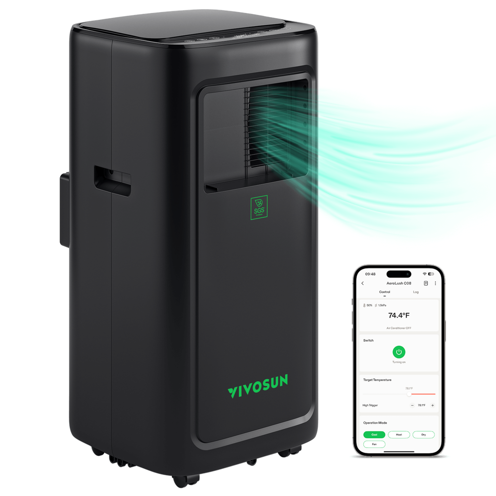 VIVOSUN AeroLush C08 — Climatiseur Intelligent 4-en-1