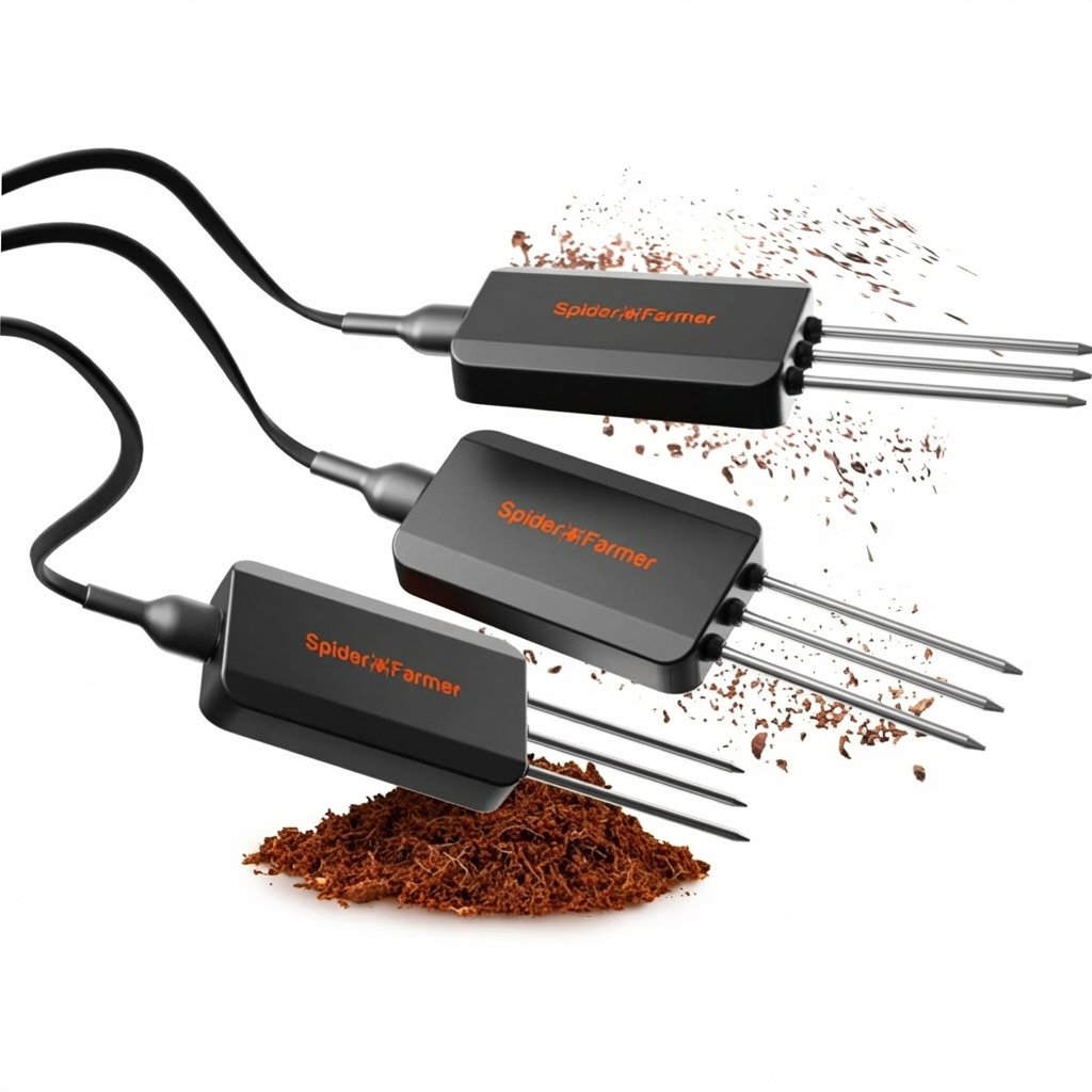 Spider Farmer Capteur Sol 3-en-1 — WiFi/Bluetooth (x3)