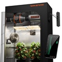 Spider Farmer - Vente groupée 4 × 2 ′ Genius Grow System Kits de multiprises AC5, + applications Smart Controls kit complet de culture SF2000 EVO LED Ventilateur à pince de 6"Kits de ventilateur de 4"