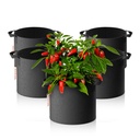 Spider Farmer - Paquet de 5 sacs de culture de 11 gallons Pots en tissu non tissé épais robuste de 300 g avec poignées